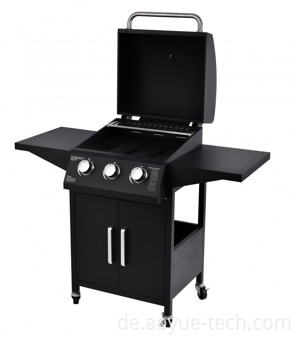 3 Burner powder coated gas grill